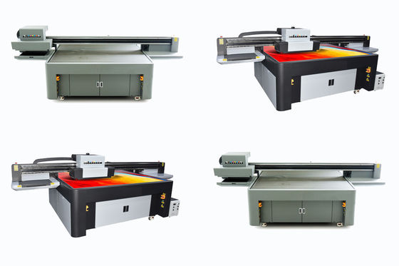 W CMYKLCLM Inchiostro a olio leggero colore grande formato stampante UV 4130 X 2000 X 1300mm Dimensione dell'attrezzatura per la stampa