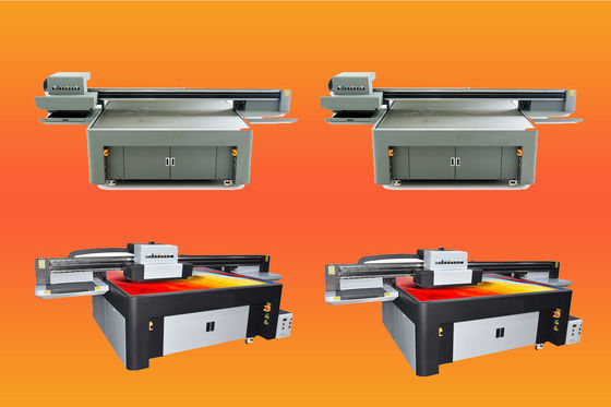 Stampa a piattaforma UV a telaio in acciaio con testina di stampa Epson DX5 per materiali rigidi e flessibili