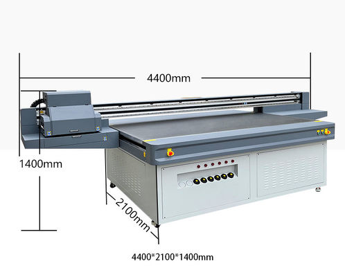 Stampa UV a grande formato da 2500 mm / stampante UV a letto piatto con CMYK vivida + colore chiaro 8 pass