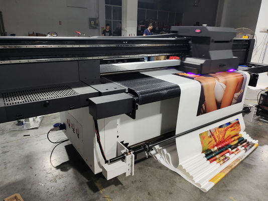4.5 X 2.5 X 1.8 Meter Automatic Inkjet Roll To Roll Printer con sistema Windows