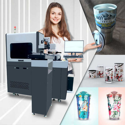 Lunghezza di stampa personalizzabile 10-270 mm Stampa UV per oggetti cilindrici fino a 300 mm di diametro e 600 mm di lunghezza